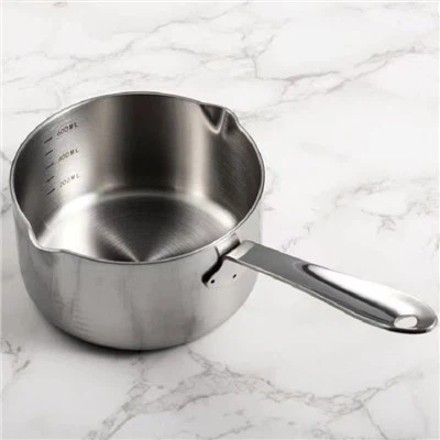 סיר חלב מנירוסטה רב תכליתי עם מכסה